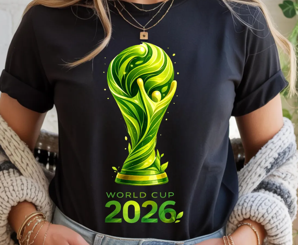 World Cup 2026 PNG Design, Colorful Soccer Graphic Tee Print , Football ,Fan Art Sublimation