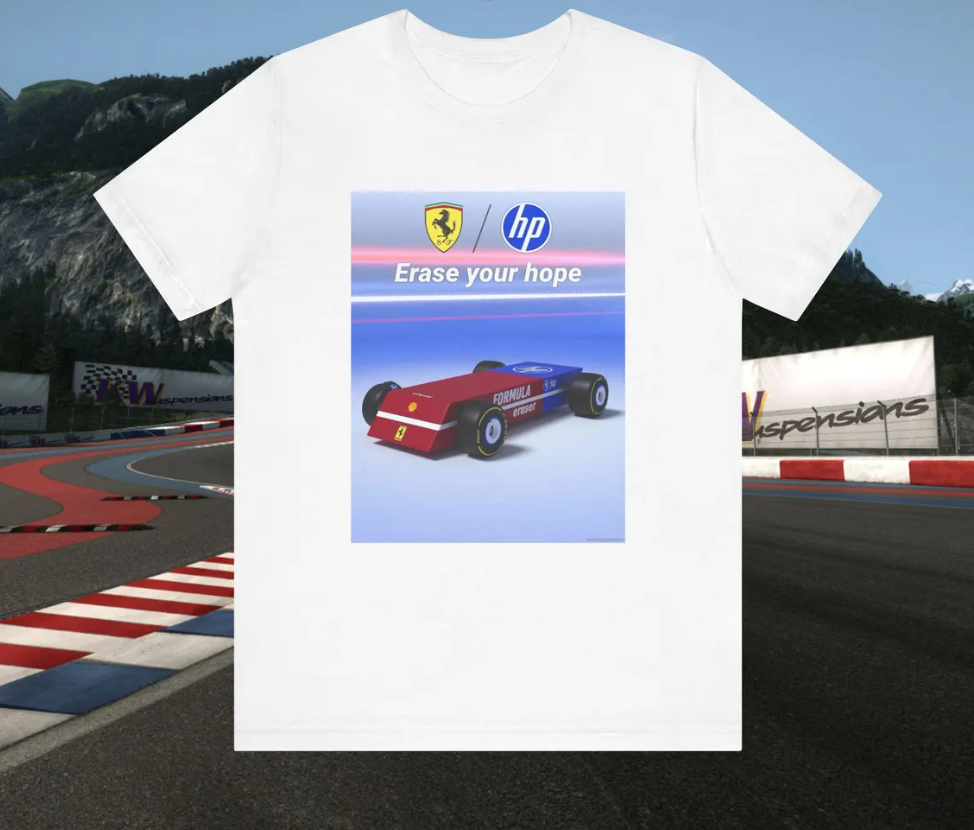 Ferrari Formula 1 Slow Car Meme T-Shirt