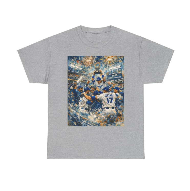 Dodgers World Series Champions 2025 Celebration Tee Game Winners Tshirt