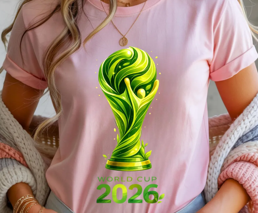 World Cup 2026 PNG Design, Colorful Soccer Graphic Tee Print , Football ,Fan Art Sublimation