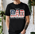 Personalized Dad T-Shirt – Custom Names Father’s Day Tee, Adventure Dad Shirt, Papa Family Matching Crewneck