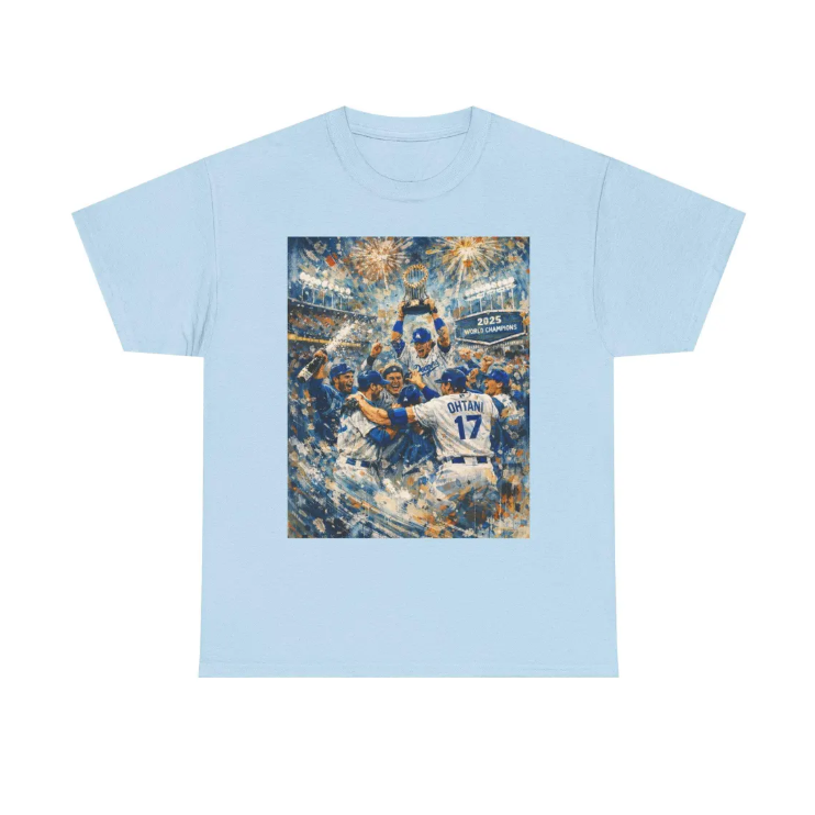 Dodgers World Series Champions 2025 Celebration Tee Game Winners Tshirt