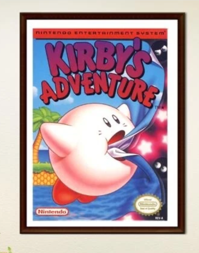 Kirbys World art poster canvas wall art home decor