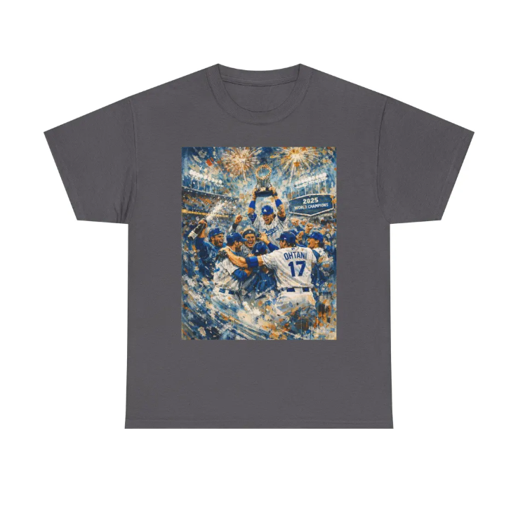 Dodgers World Series Champions 2025 Celebration Tee Game Winners Tshirt