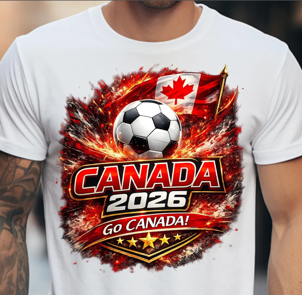 Canada 2026 Soccer PNG, Football Fan Art