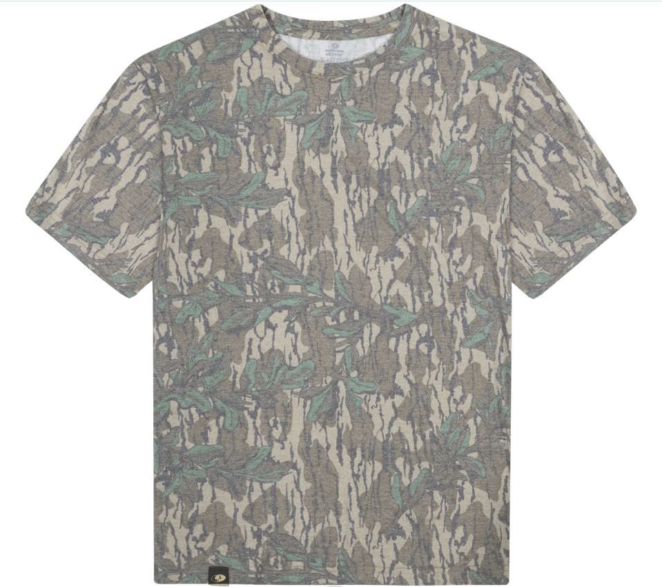 Mossy Oak Washed Out Camo Tee - GREENLEAF