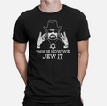 Mens Cotton T-Shirt This Is How We JEW It Funny Jewish Judaism Religion