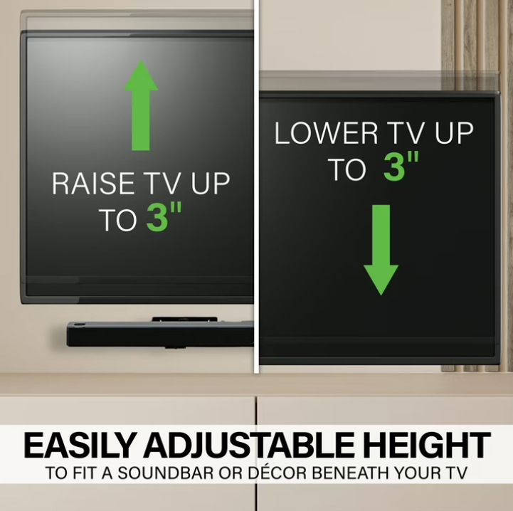 SANUS VuePoint Full-Motion TV Wall Mount for TVs 42"-90" up to 120 lbs – Height Adjust with Swivels, Tilts, and Extends up to 25" From the Wall