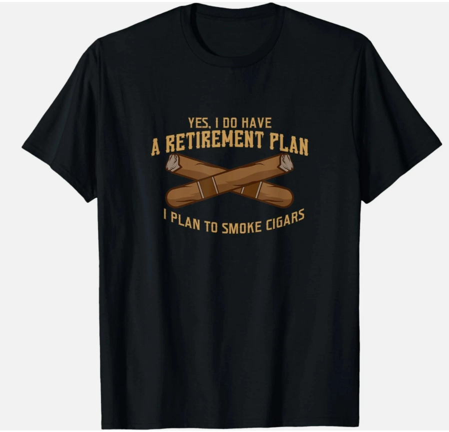 Cigar Shirts For Men Cigar Smoker Grandpa Dad Fathers Day Gift Unisex T-Shirt