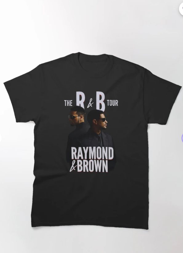 Chris Brown And Usher The RB Tour Raymond And Brown 2026 North America Classic T-Shirt