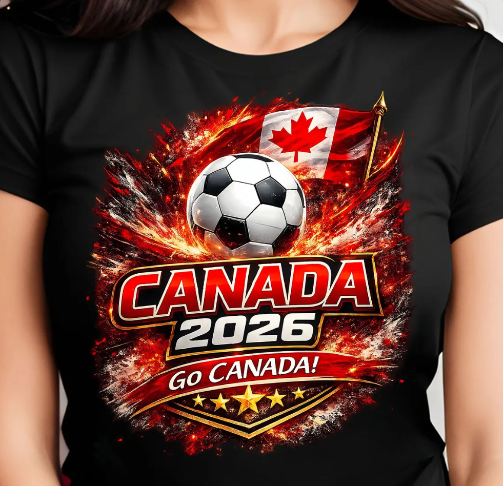 Canada 2026 Soccer PNG, Football Fan Art