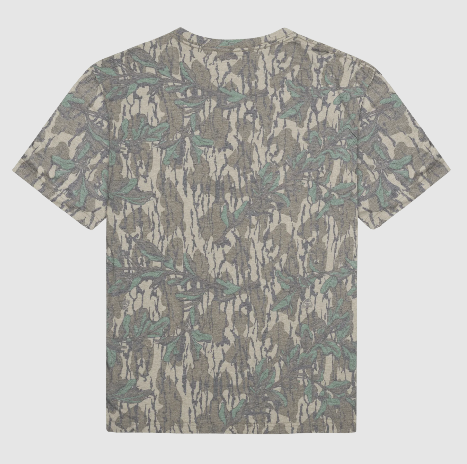 Mossy Oak Washed Out Camo Tee - GREENLEAF