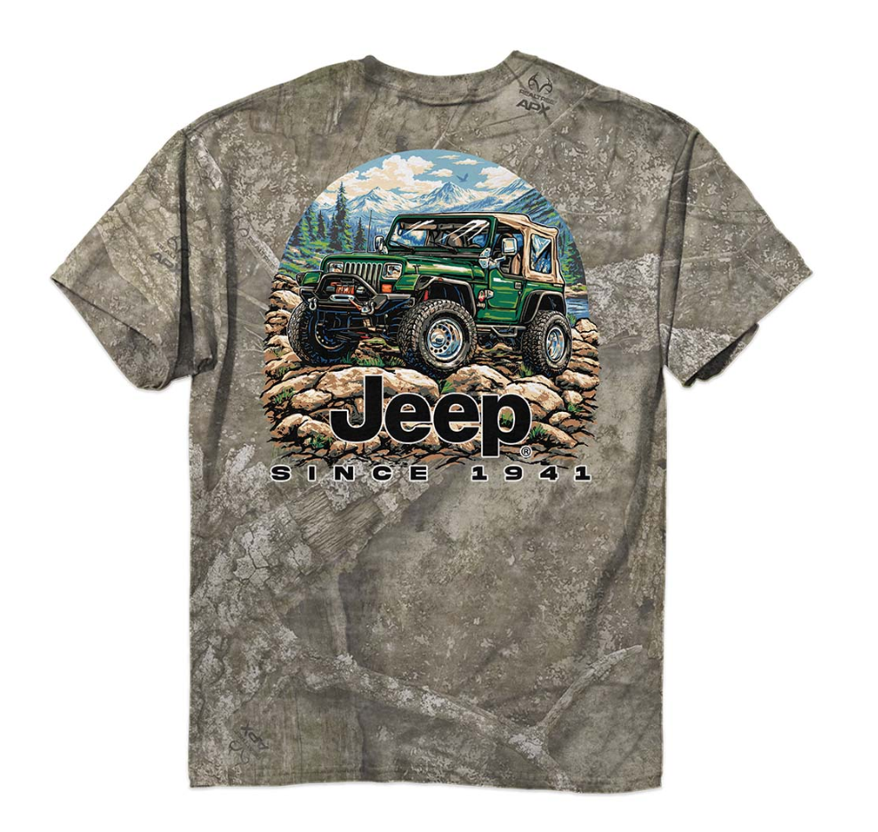 Jeep - Camo Wrangler Mountain T-Shirt