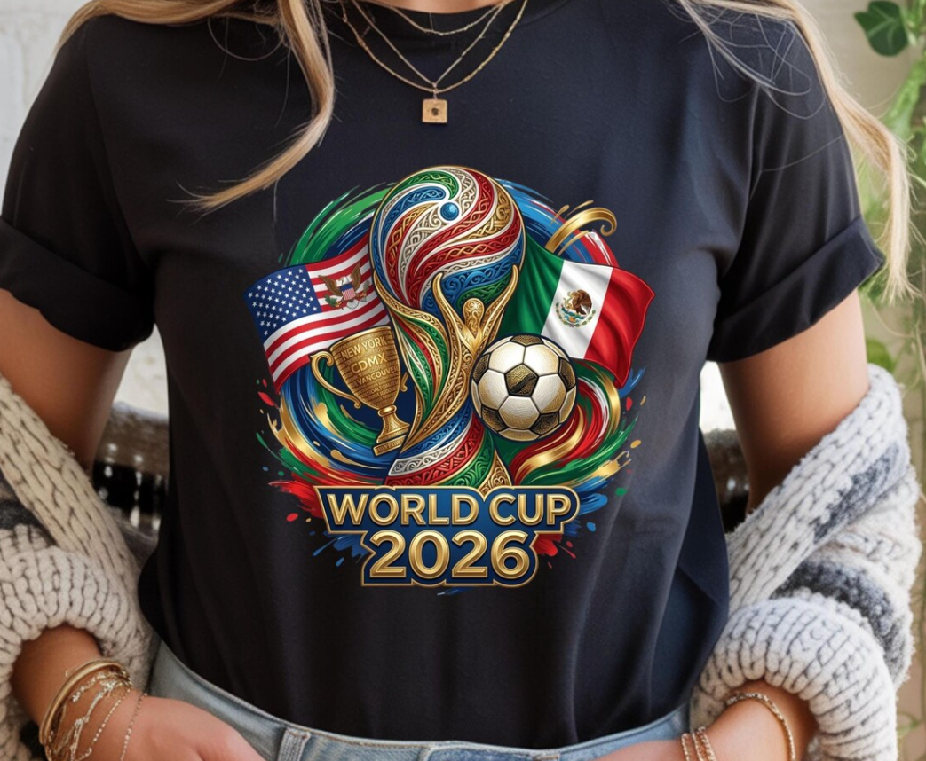 World Cup 2026 Shirt, USA Mexico Canada Soccer Graphic Tee, Football Fan Gift,