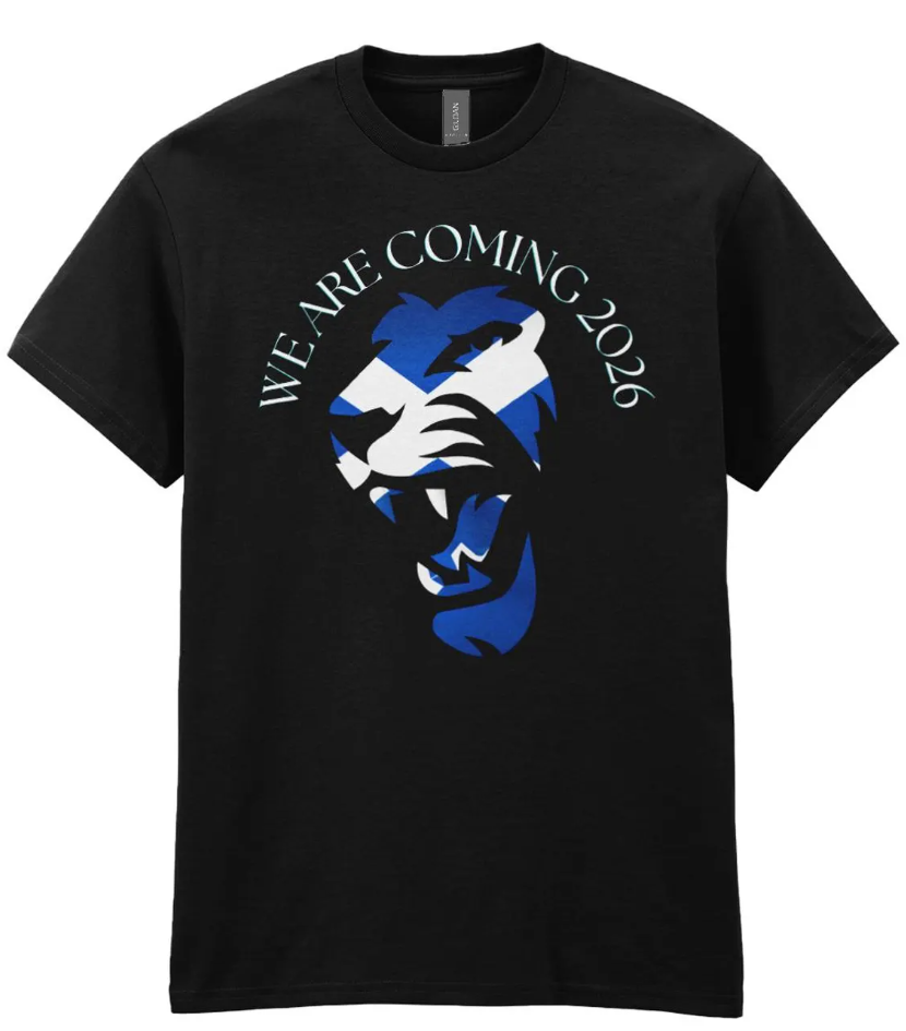 Scotland World Cup 2026 T-Shirt, Scottish Football Lion Tee