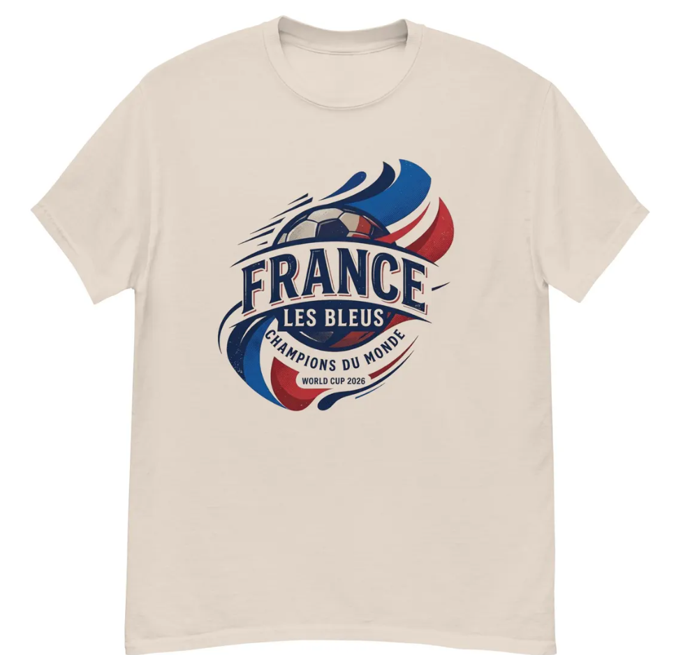 France Les Bleus Soccer T-Shirt – World Cup 2026 Fan Tee