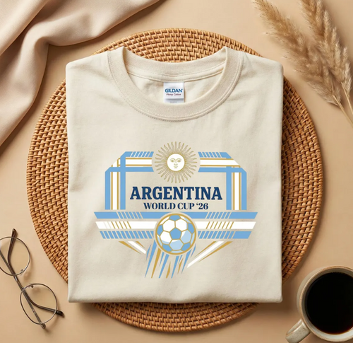 Argentina World Cup 2026 T-Shirt, Argentina Football Fan Shirt, Argentina National Team Gift, World Cup 2026 Tee