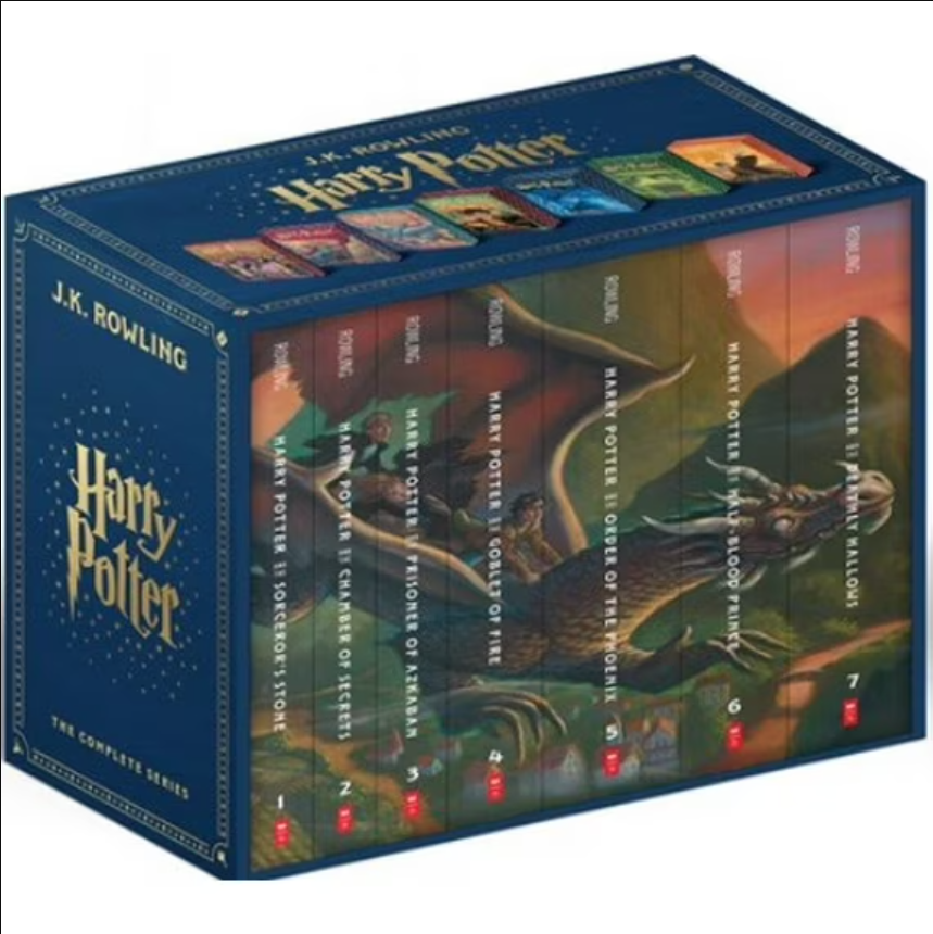 Harry Potter Paperback Box Set Books 1-7 (Deluxe Edition with Stenciled Edges) (Hardcover)