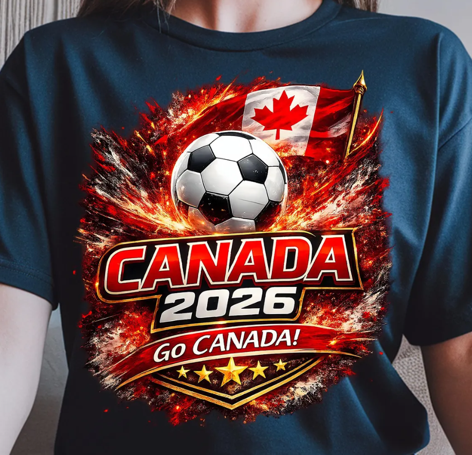 Canada 2026 Soccer PNG, Football Fan Art