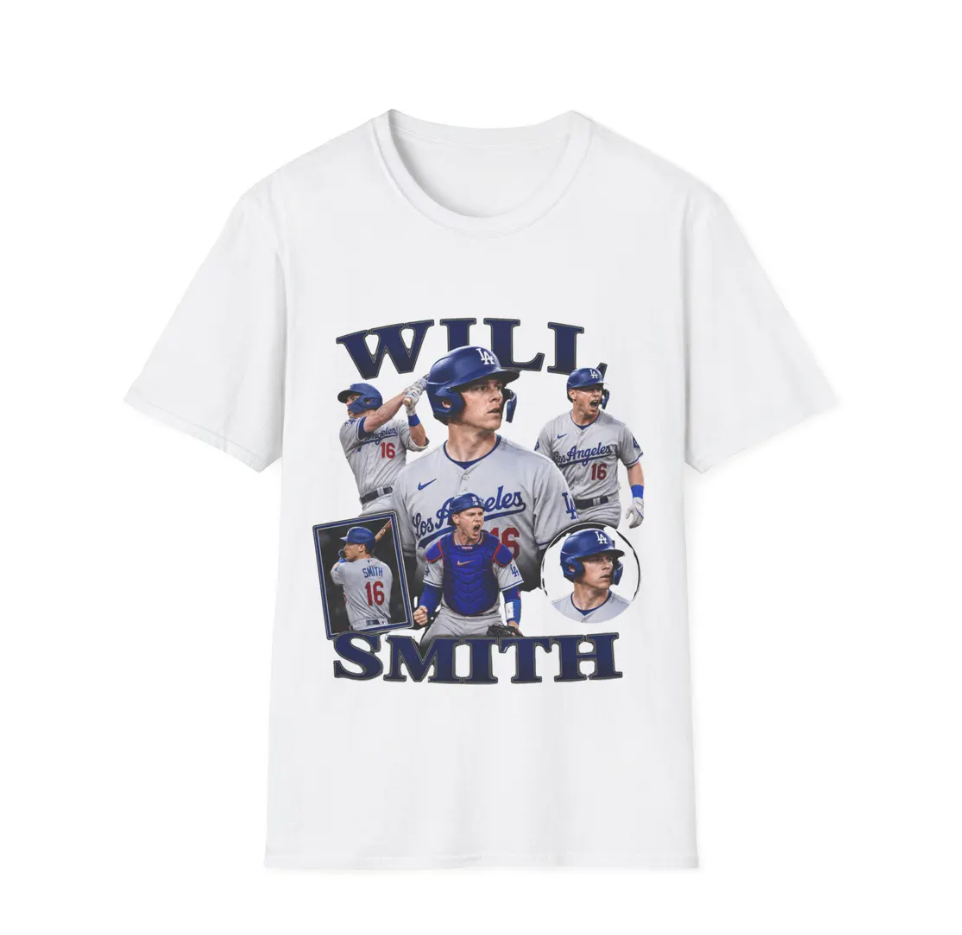 Will Smith Baseball Player Shirt Dodgers Fan Tee