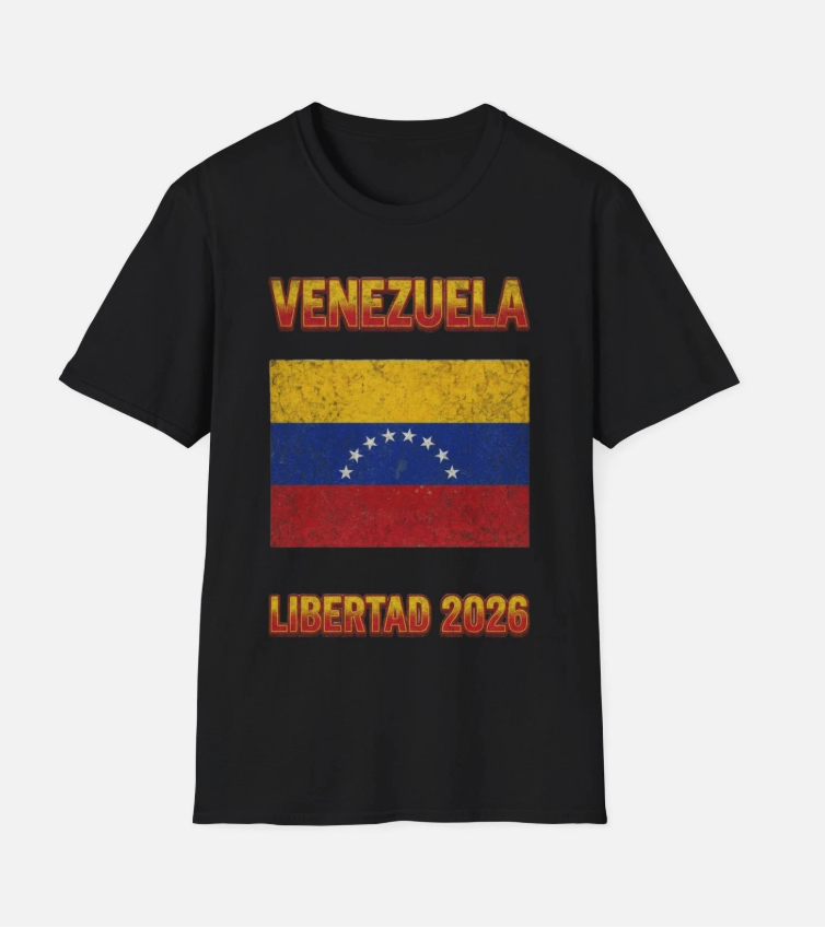 Venezuela Flag Libertad 2026 T-Shirt | Patriotic Venezuelan Tee