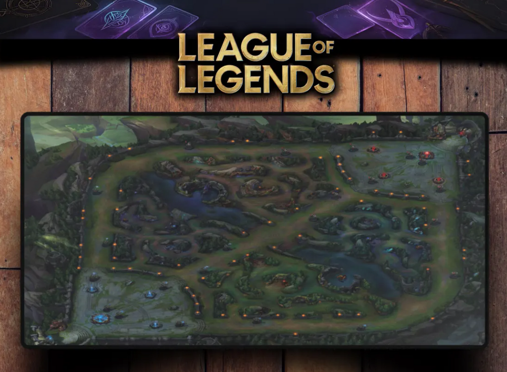 Summoners Rift Map League of Legends Desk Mat