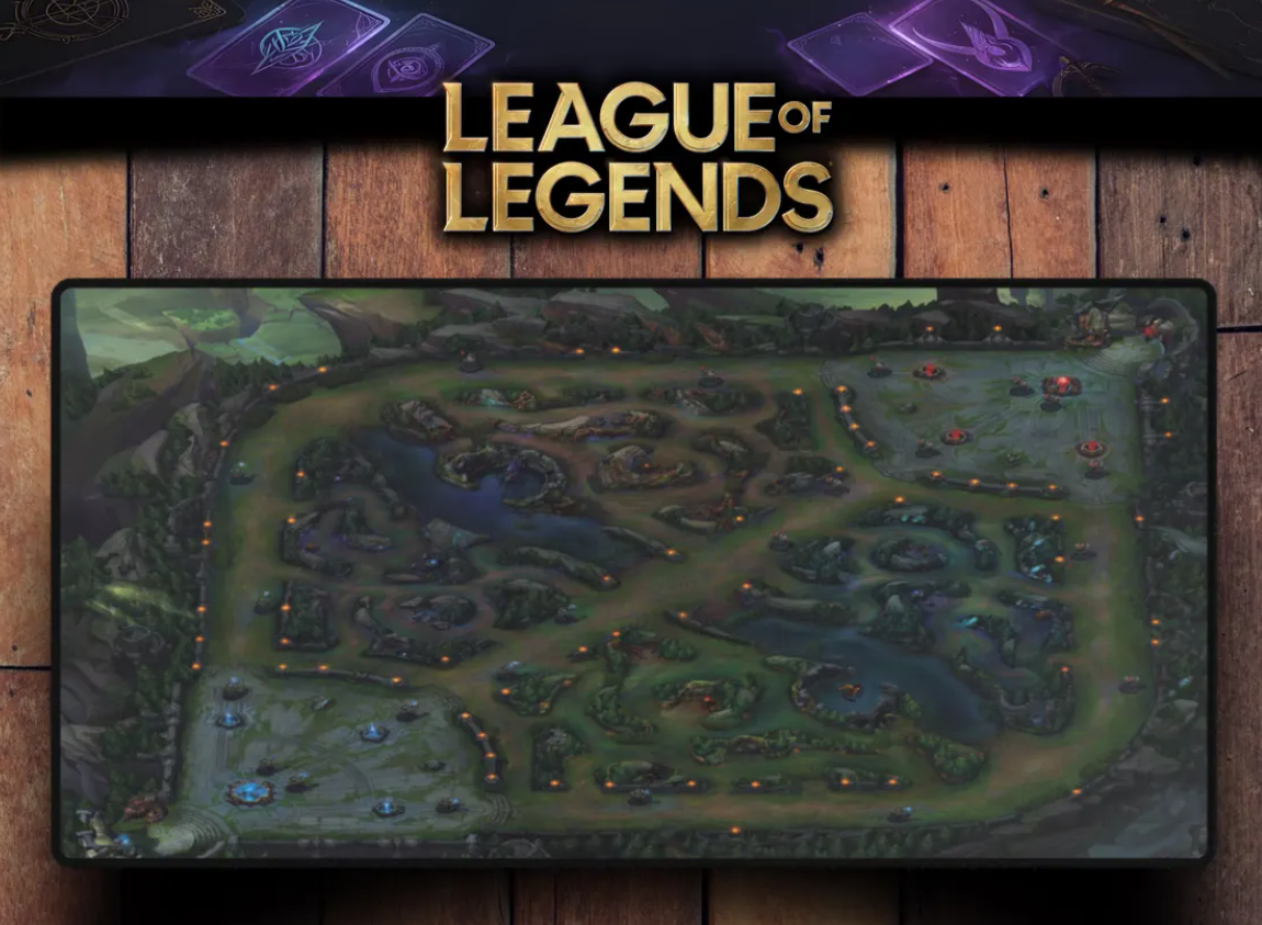 Summoners Rift Map League of Legends Desk Mat