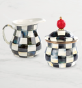 Mackenzie-Childs Courtly Check Creamer & Sugar Bowl Set