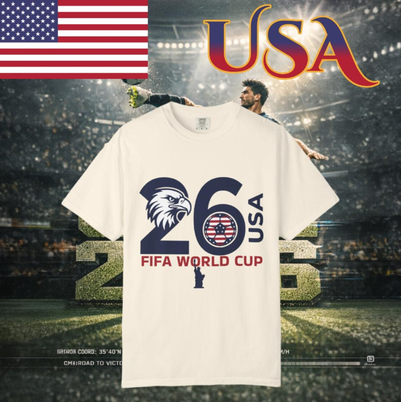 2026 USA FIFA World Cup Eagle 26 T-Shirt | Soccer Tournament Tee
