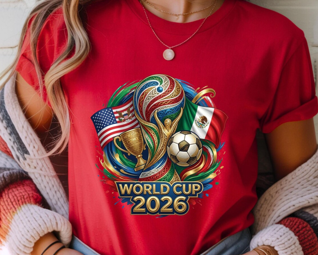 World Cup 2026 Shirt, USA Mexico Canada Soccer Graphic Tee, Football Fan Gift,