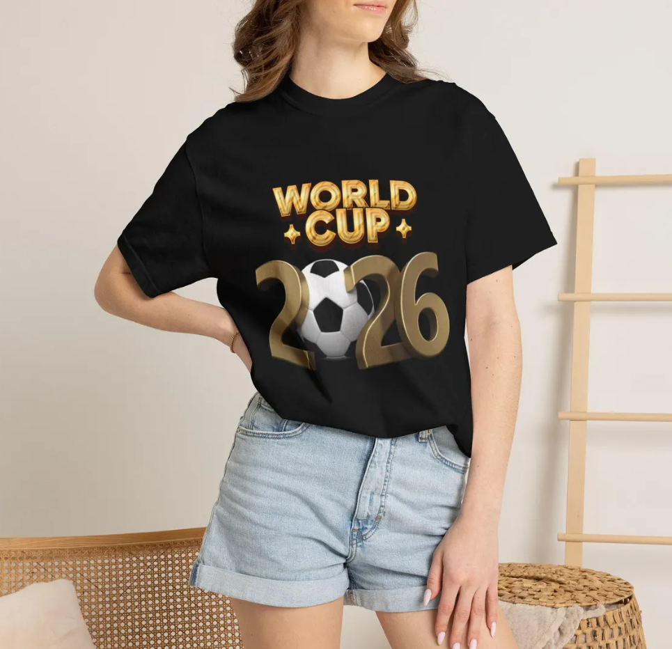 World Cup 2026 T-Shirt, Soccer Fan Graphic Tee, Football Lover Shirt, USA Canada Mexico 2026 Tee, Sports Fan Gift, Game Day Shirt