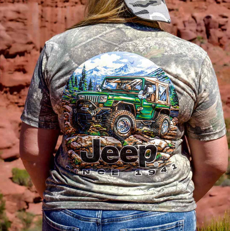Jeep - Camo Wrangler Mountain T-Shirt