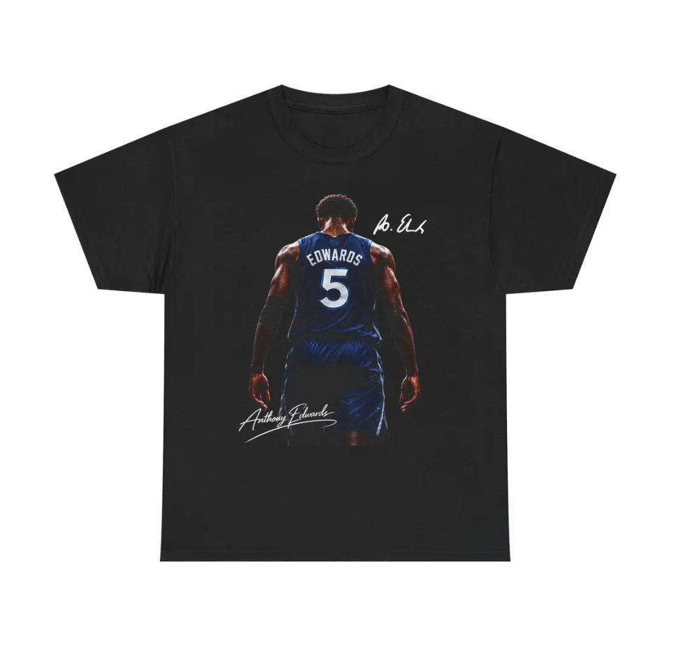 Anthony Edwards Minnesota Shirt Graphic Basketball Tee