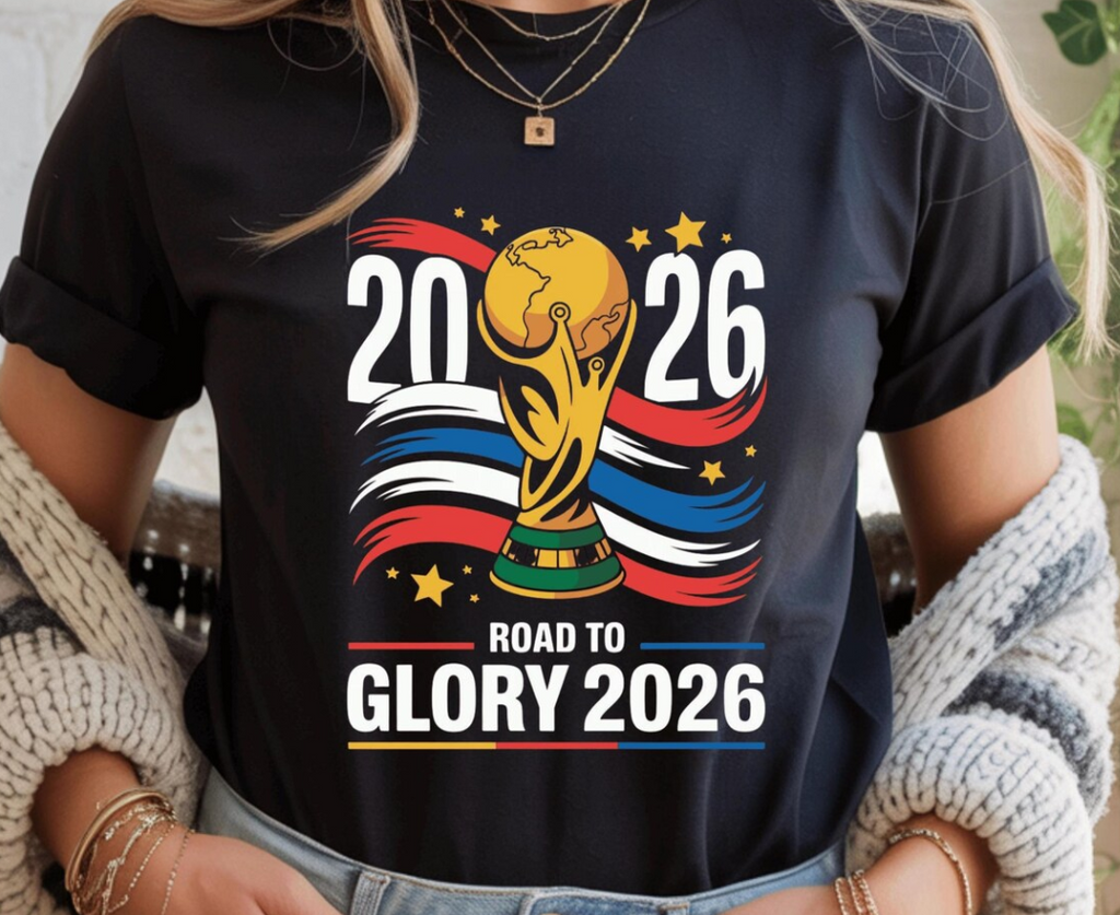 Road to Glory 2026 Soccer Trophy Design, Football Fan Art, Sports Shirt Sublimation File