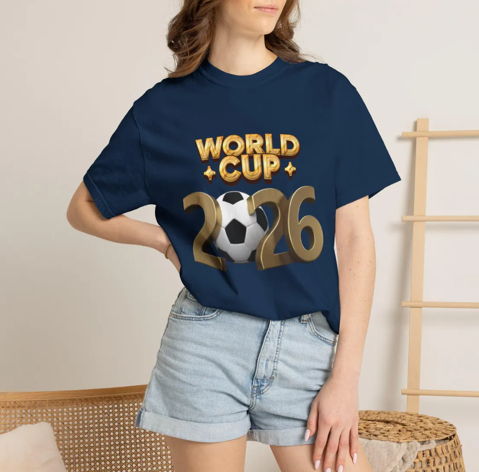 World Cup 2026 T-Shirt, Soccer Fan Graphic Tee, Football Lover Shirt, USA Canada Mexico 2026 Tee, Sports Fan Gift, Game Day Shirt