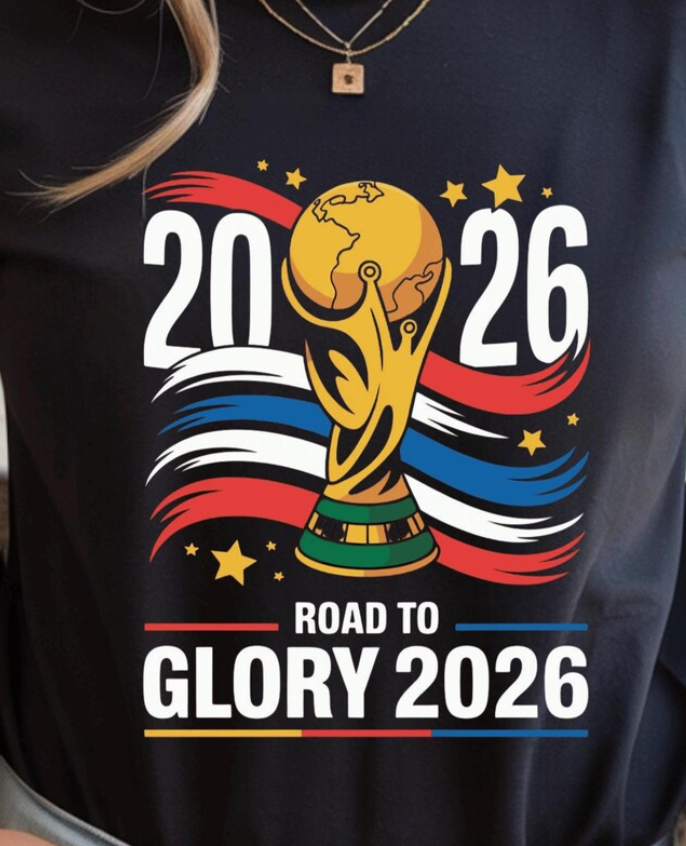 Road to Glory 2026 Soccer Trophy Design, Football Fan Art, Sports Shirt Sublimation File