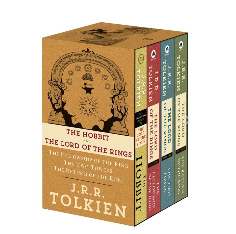 J. R. R. Tolkien 4-Book Boxed Set: the Hobbit and the Lord of the Rings: The Hobbit, the Fellowship of the Ring, the Two Towers, the Return of the King (Media tie-in) (Paperback)