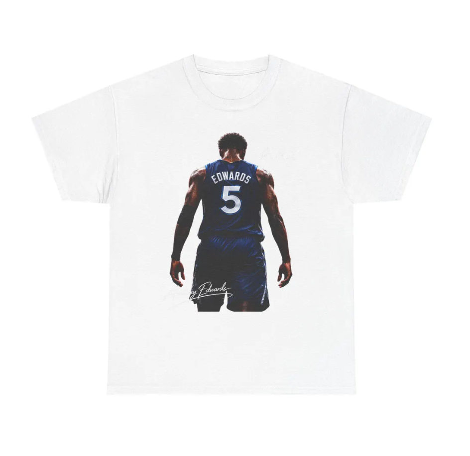 Anthony Edwards Minnesota Shirt Graphic Basketball Tee