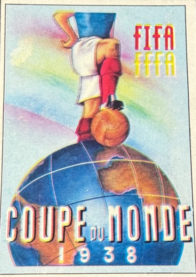 World Cup Mexico 70 Panini 1970 Poster Italy 1938 Removed Figure