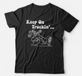 Keep On Truckin' Tshirt Unisex - Crumb Comic Cartoon 70's Fathers Day Retro Gift