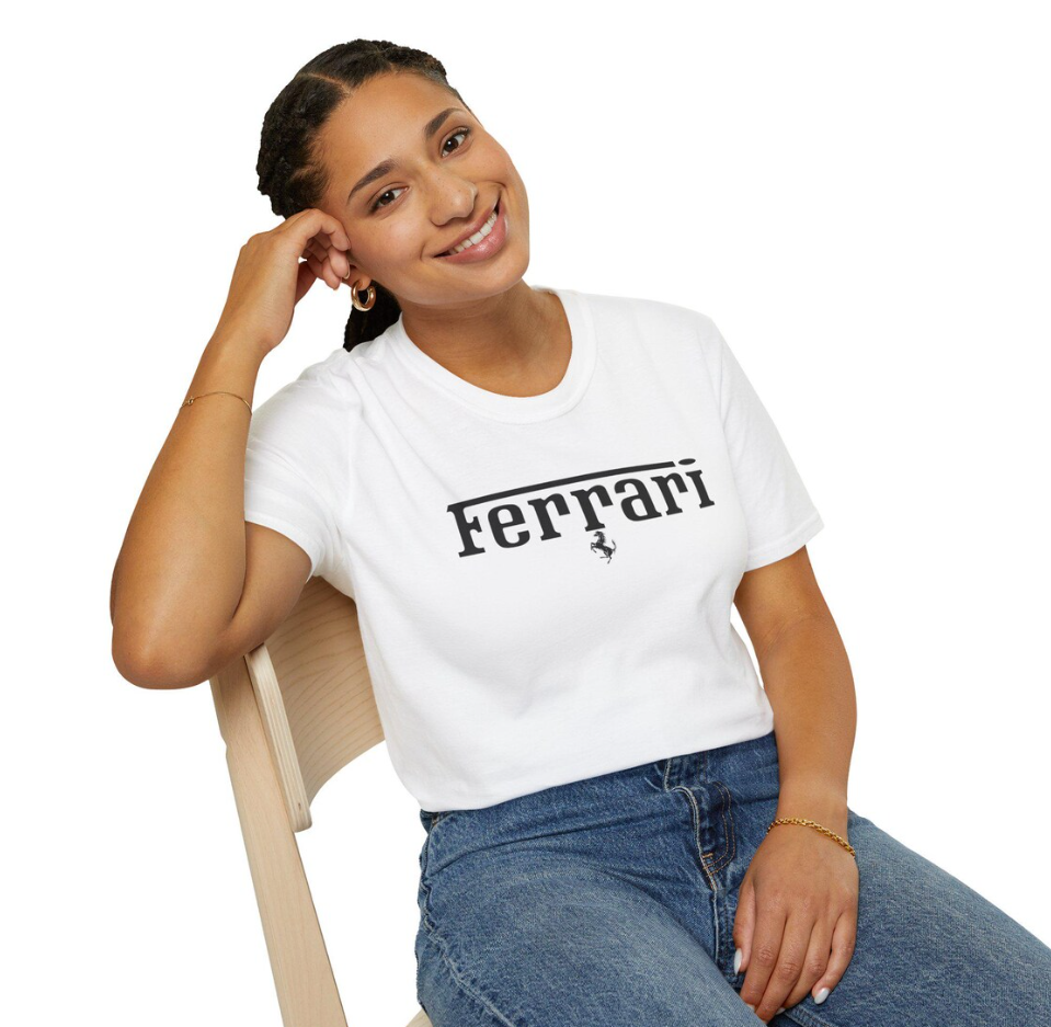 Ferrari Softstyle T-Shirt: Motorsport Apparel, Car Lover Gift