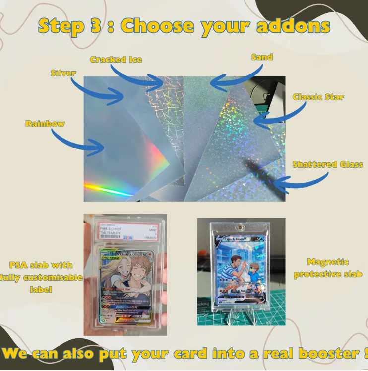 Custom Personalized Father’s Day Mother’s Day Card Geek Dad Gift Anime Portrait Family Illustration Custom Card Holographic Birthday Mom Dad