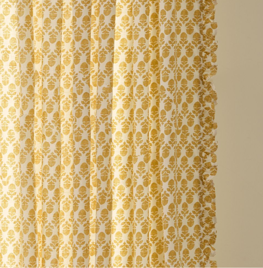 Thistle Ruffle Edge Curtain (Set of 2)