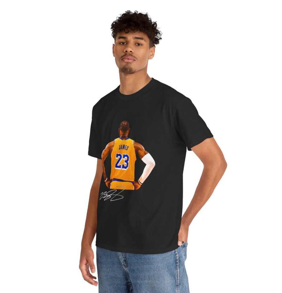 LeBron James LA T-Shirt, Autograph Edition, Basketball Fan Tee