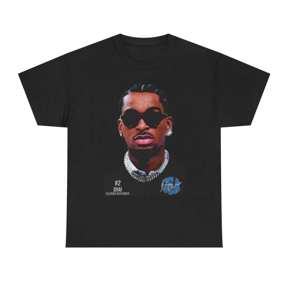 Shai Gilgeous Alexander OKC T Shirt Face Edition