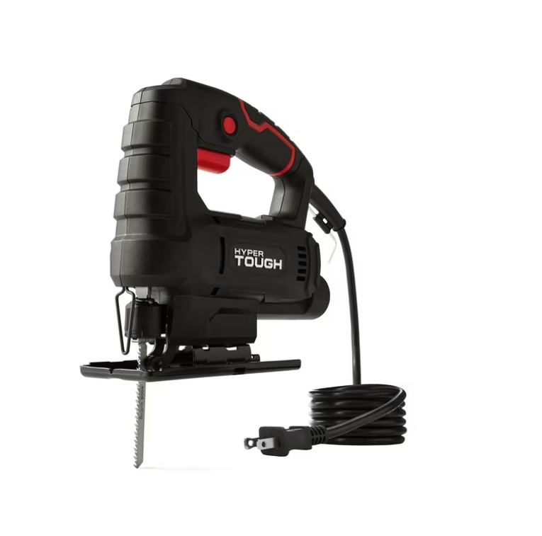 Hyper Tough 3.5-Amp Corded Jig Saw, Corded, 120 Volt, Model Number 44002, for Wood-Cutting