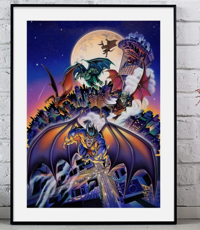 Disneys Gargoyles Poster Print Retro 90s Cartoon Wall Art 2