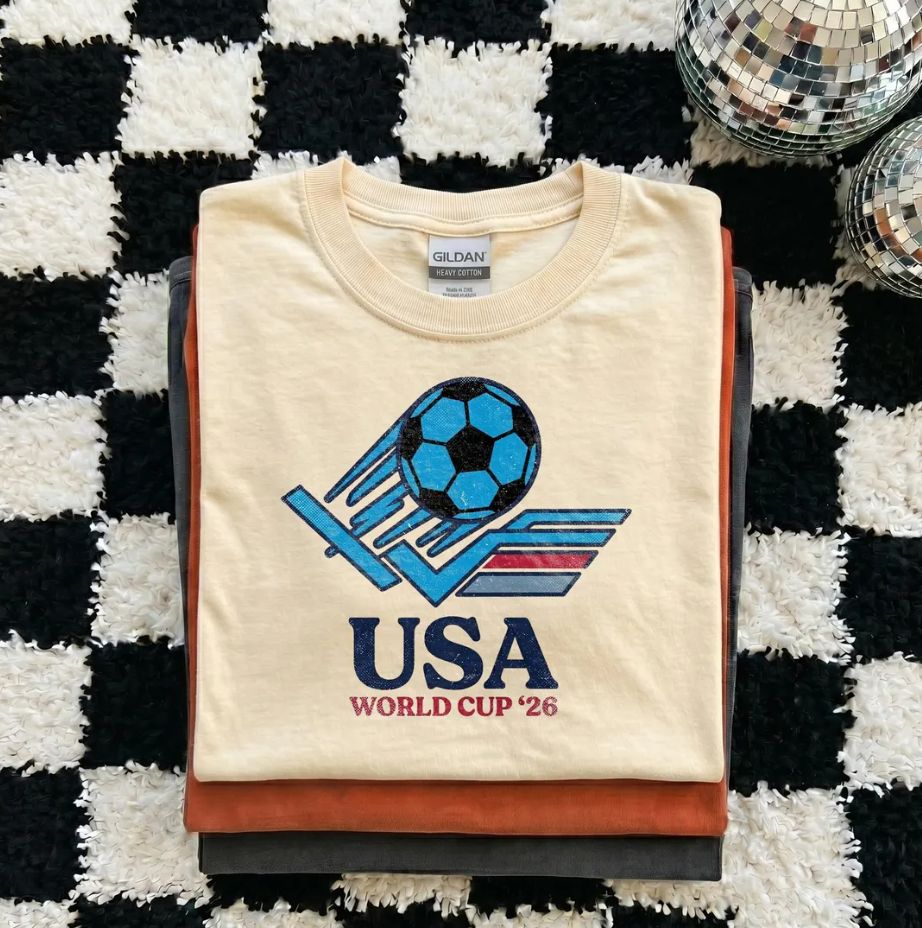 USA World Cup 2026 Retro Shirt, Vintage 90s Soccer Tee Women, US Soccer Fan Gift, Game Day Shirt