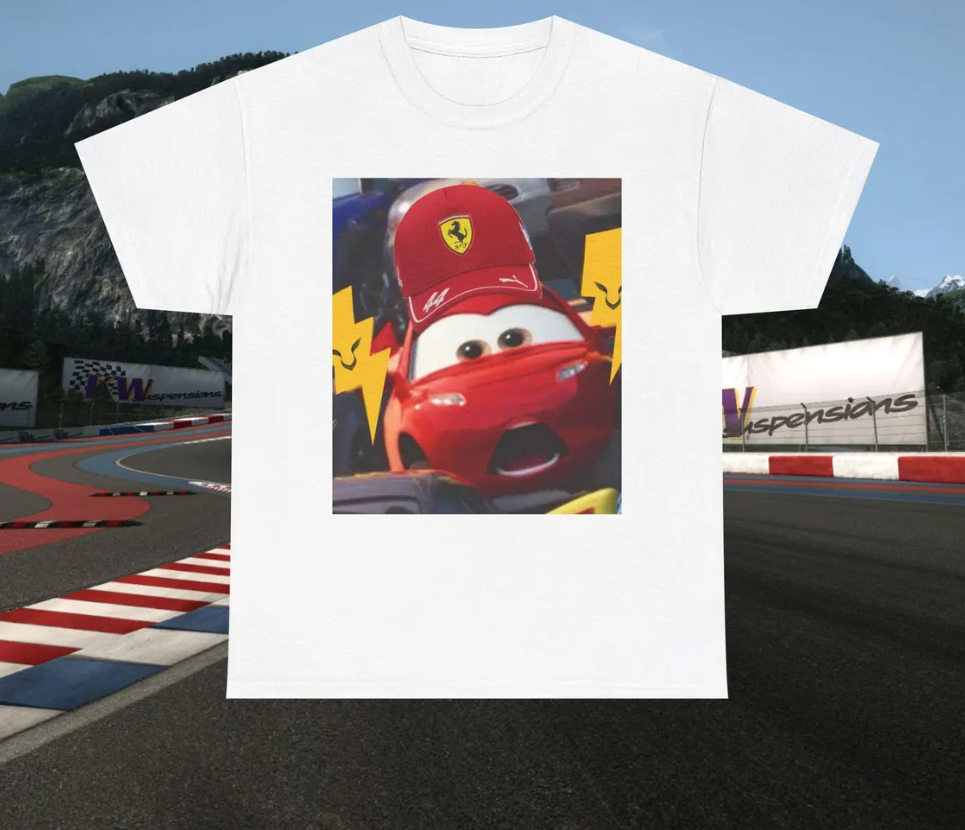 Lightning McQueen Ferrari F1 Unisex Tee, Race Car T-Shirt