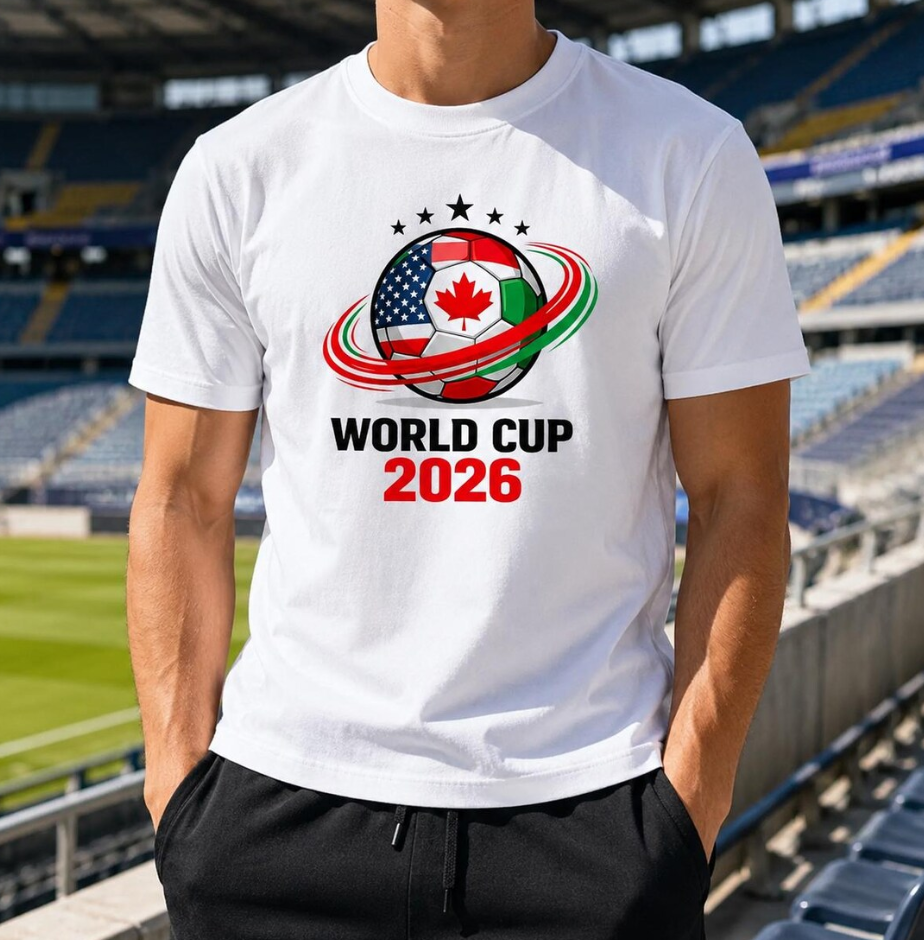 World Cup 2026 Shirt, Soccer Fan Tee, USA Canada Mexico Shirt, Football Lover Gift, Soccer Ball Shirt, Game Day Shirt, Sports Fan Tee
